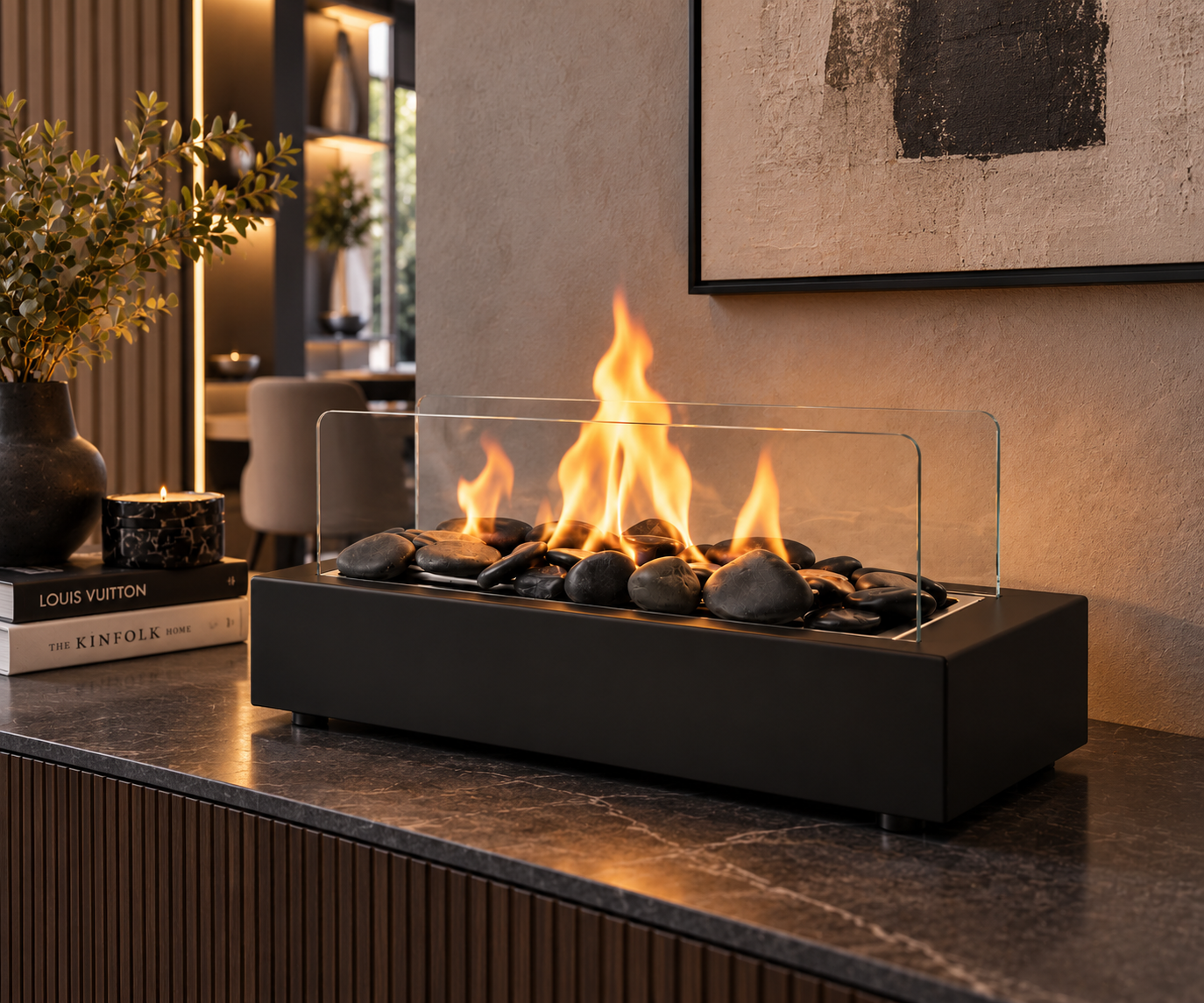 Stoni Bio Kamin Steel – Kamin na Bioetanol (CRNI) - Слика 2